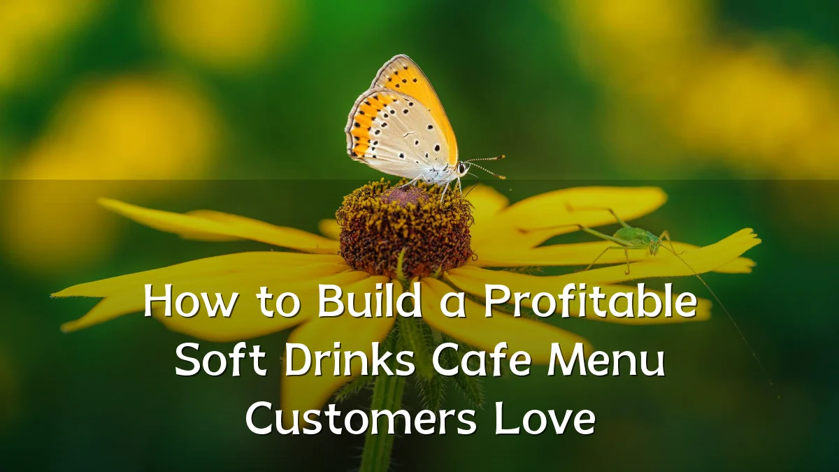 How to Build a Profitable Soft Drinks Cafe Menu Customers Love